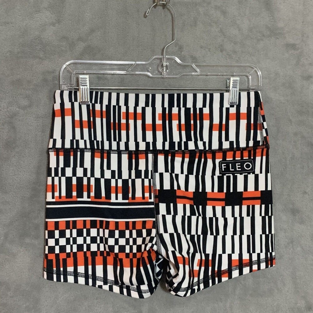Fleo Black and Red Athletic Shorts
